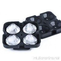 Silicone Ice Cube Creative Section 4 Hole Frozen Ice Cube Mold Homemade Ice Mold - B07G3XB1G8